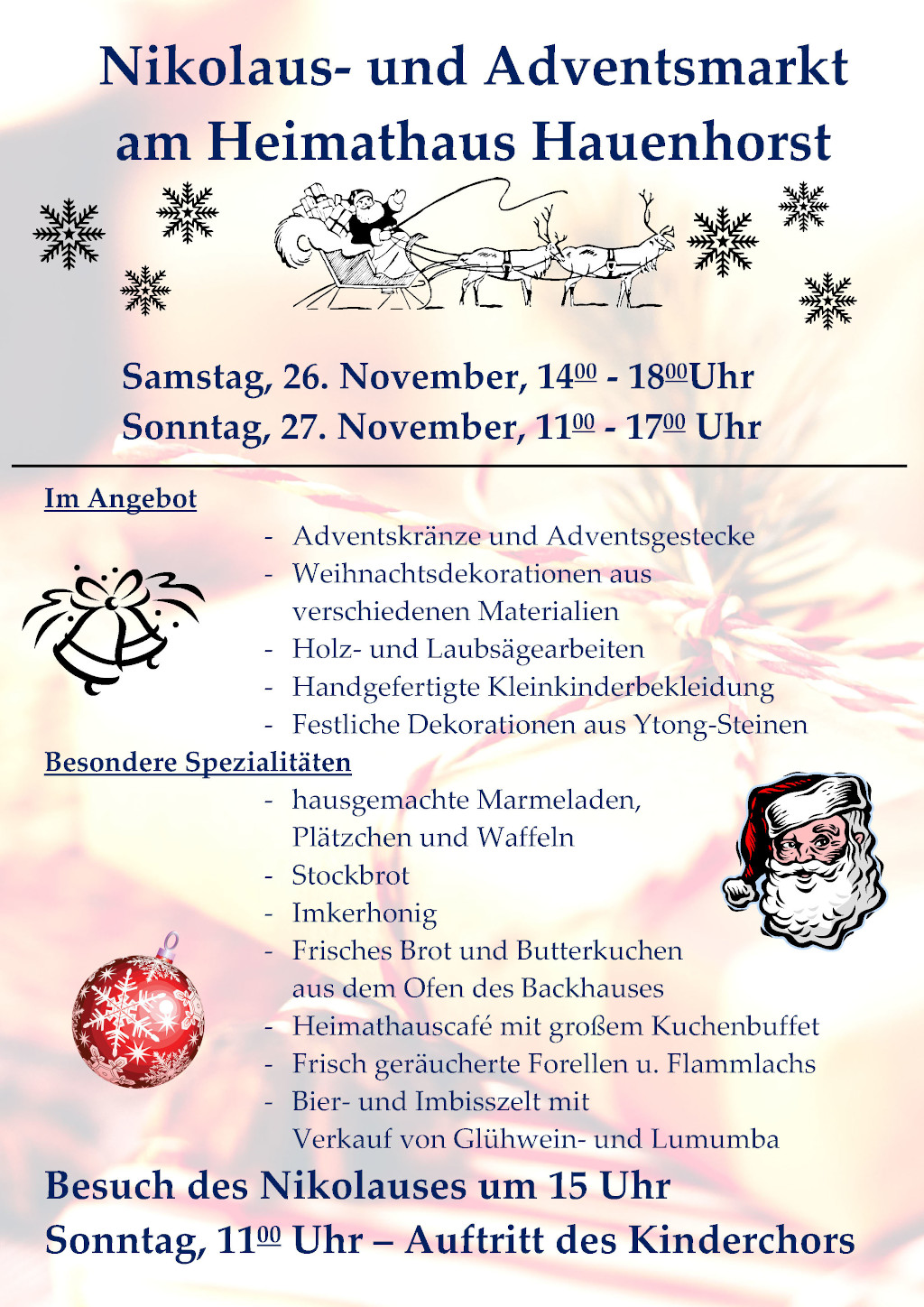 Nikolausmarkt am Heimathaus