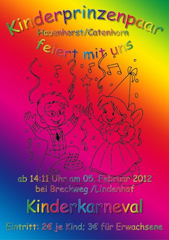 Plakat Kinderkarneval 2012